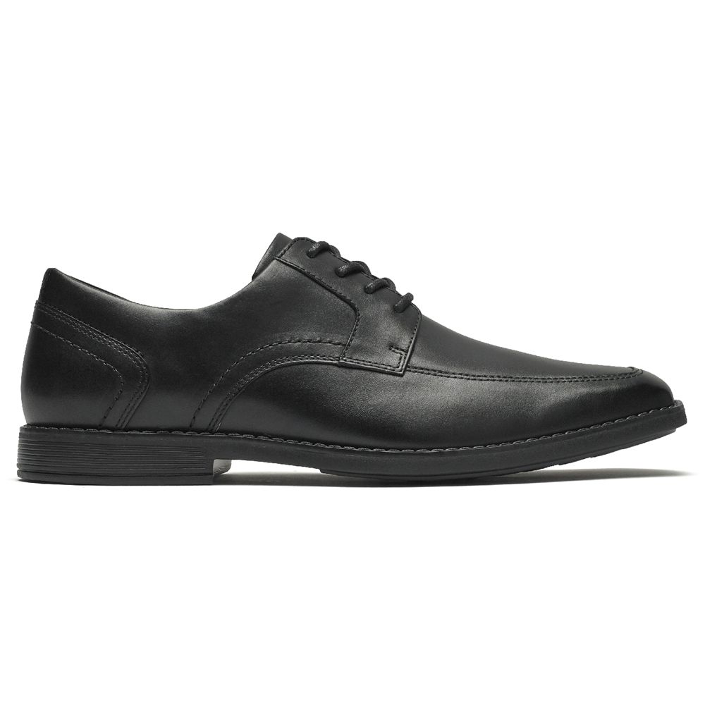 Pantofi Oxford Barbati Rockport Slayter Apron Toe Negrii - Romania 7952-OYRFI